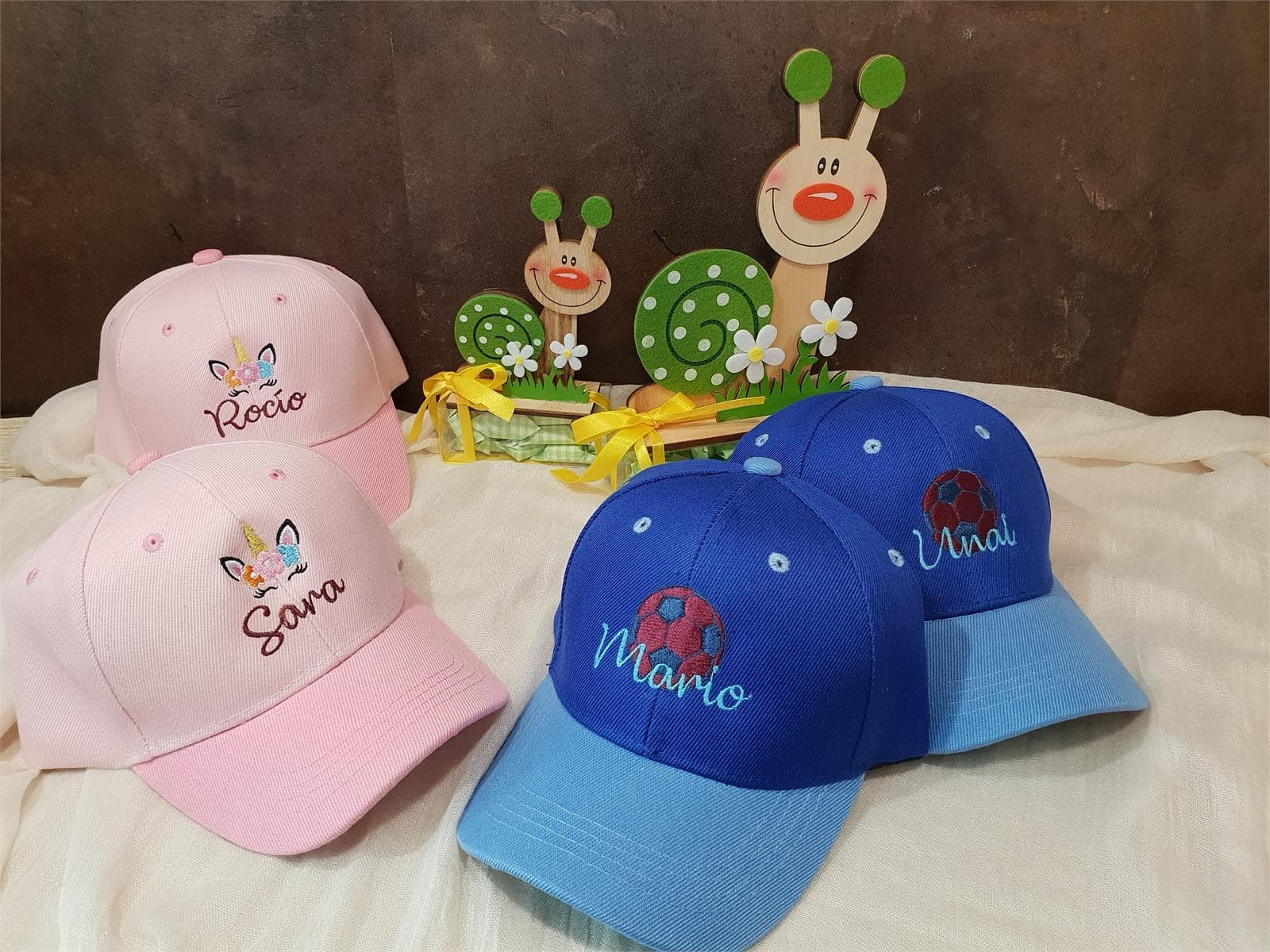 gorras algodón bordadas